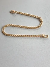 Correa de Metal de alta gama para bolso, accesorios de cadena, reemplazo de cinturón para bolso, monedero, plateado liso Color dorado, correas de regalo
