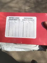 419pcs Rubber O Ring Kit Seal Gasket Universal Rubber O-ring Assortment Set R01-R32