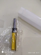 Broca perfiladora de corte al ras de vástago, broca de corte de 8mm, enrutador, broca de patrón, rodamiento inferior superior, plantilla de cuchilla de 5/8 , Fresa de madera, carpintero, 1-3 uds.