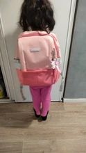 Mochila de protección de espina dorsal para niña, Mochila de pecho con hebilla ortopédica rosa para bebé de 6 a 12 años, 6607