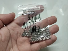 25/50/100 Uds hexagonal tuercas hexagonales métricas DIN934 M1.4 M1.6 M2 M2.5 M3 M4 M5 M6 tuerca tornillos pernos de acero inoxidable de alta calidad