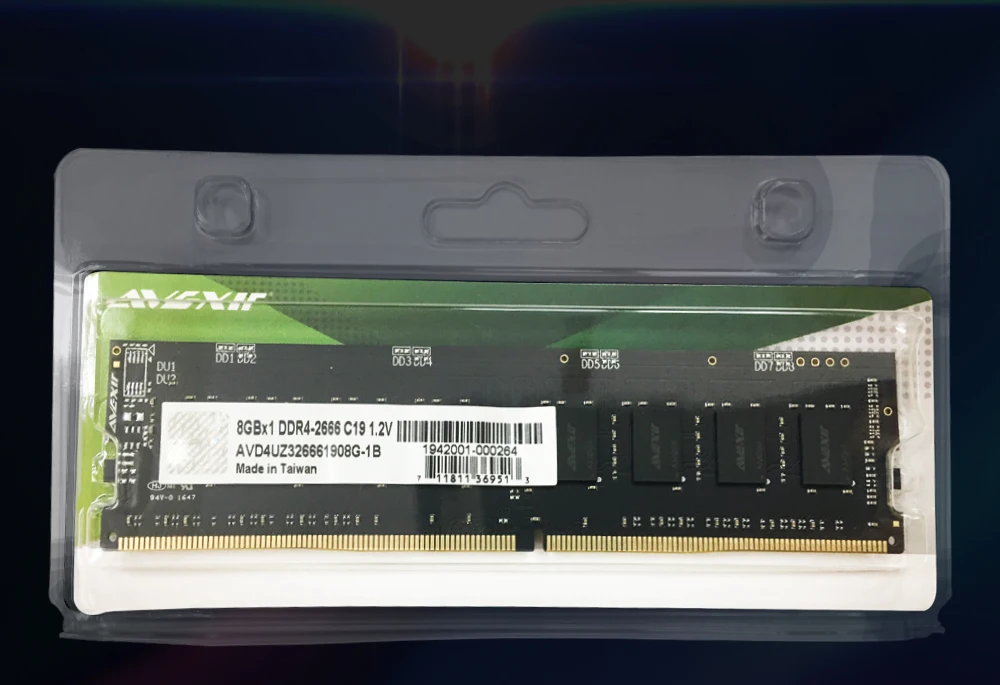 AVEXIR оперативная Память DDR4 4 ГБ/8 ГБ/16 ГБ PC DIMM настольная память 2133 МГц/2400 МГц/2666 МГц Поддержка памяти материнская плата