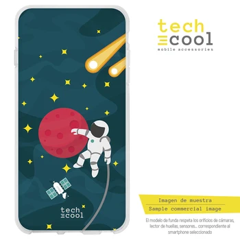 

FunnyTech®Silicone Case for LG Q6 / Q6 + / Q6 alpha space astronaut design