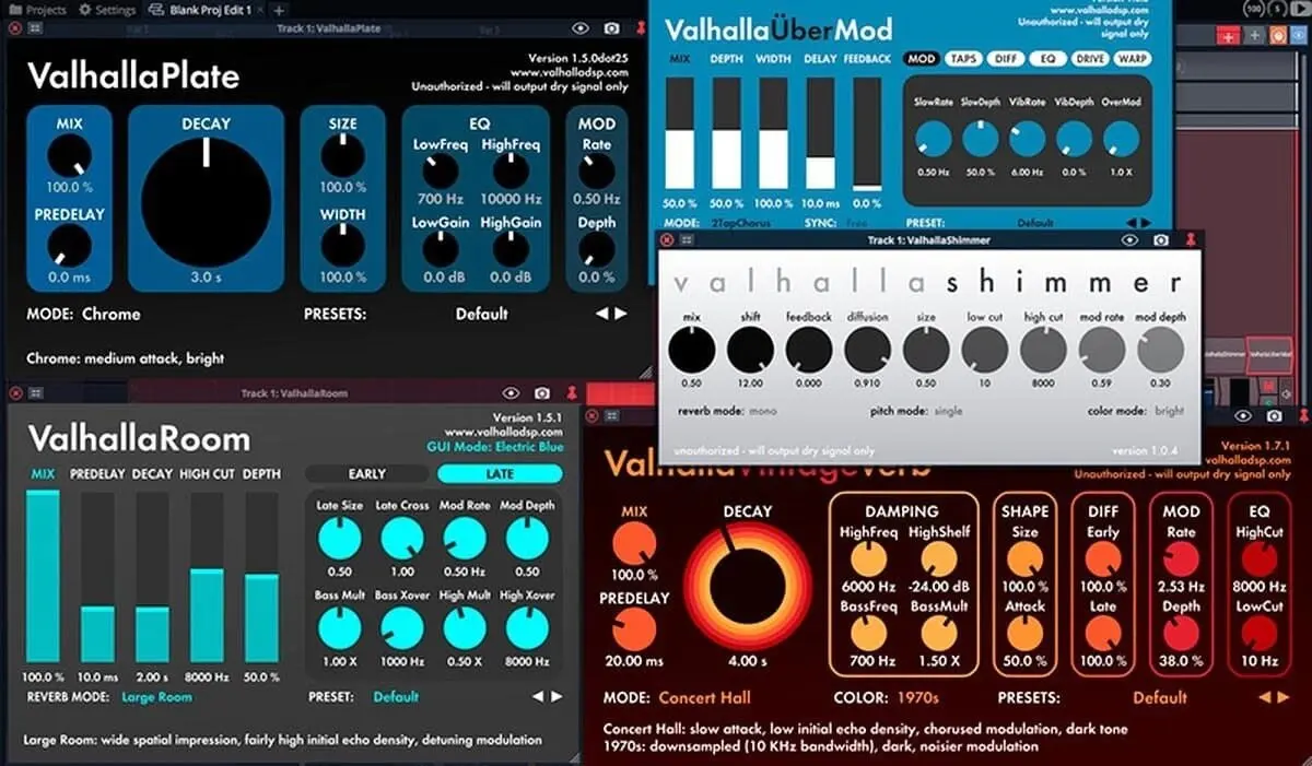 Valhalla Dsp paquete✅Windows VST-AAX✅Mac VST-AU-RTAS
