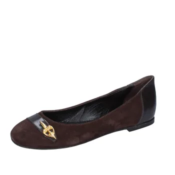 

BRACCIALINI women's ballet flats brown suede