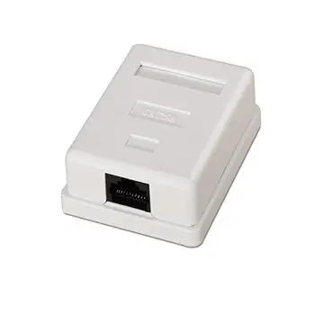 

Caja de superficie de 1 RJ45 Cat 6 UTP Blanco