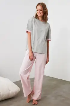

Trendyol Striped Woven Pajamas set THMAW21PT0463