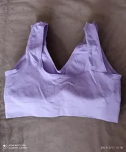 Ranberone deporte Bras Mujer Tops sujetador antigolpes Fitness Nylon sin costuras de doble capa No presión sujetador Sexy de gran tamaño 6XL