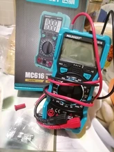 Mileseey-multímetro Digital NCV de rango automático, medidor de voltaje CA/CC, luz Flash, pantalla grande