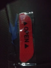 Pegatinas de seguridad universales para puerta de coche, cinta reflectante de alta apertura, marca de advertencia, accesorios de Exterior para conducción automática, 4 Uds.