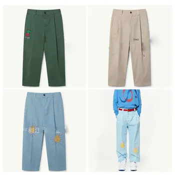 

IN STOCK Tao series spring and autumn boys and girls trousers new American style wild kids cotton loose casual pants