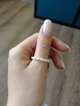 FFLACELL alta calidad Natural de agua dulce perla Multi-Cuentas anillo dedo joyería continuo círculo minimalista anillo de fiesta joyería