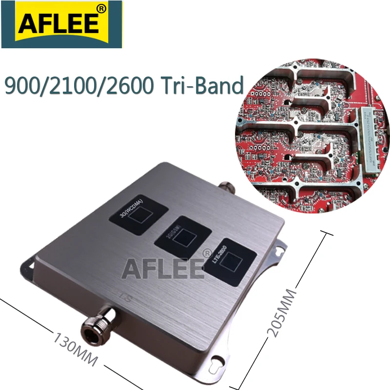 1PCS 900 2100 2600  Tri-Band Cellular Amplifier 4G
