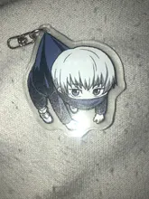 Llavero acrílico transparente de doble cara de dibujos animados, jujutsu, kaisen