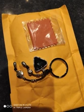 Anslow-llaveros de cristal triangulares para mujeres y niñas, Accesorios para llaveros de bolsa, amigos, LOW0014KY