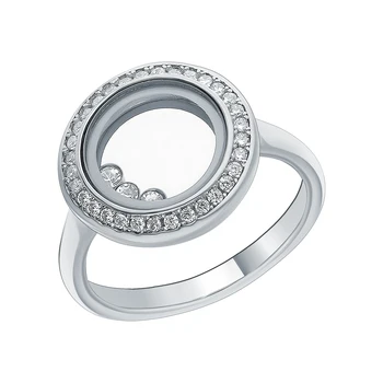 

Silver ring with cubic zirconia sunlight sample 925