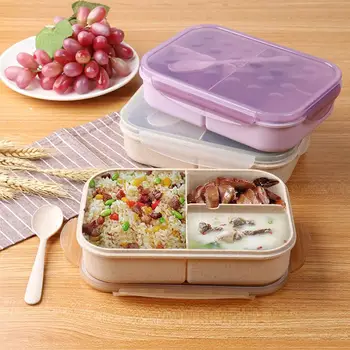 

Wheat Preservation Divided Lunch Box Bento Box