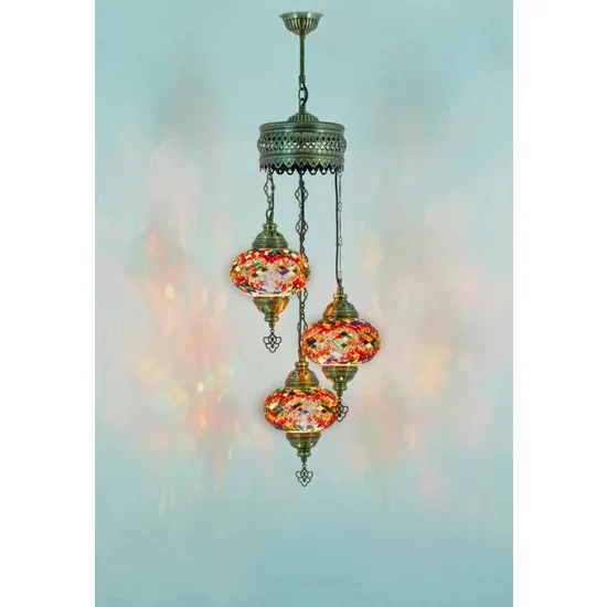 

Lamp Design Atolye Lamp Design Mosaic Triple Chandelier