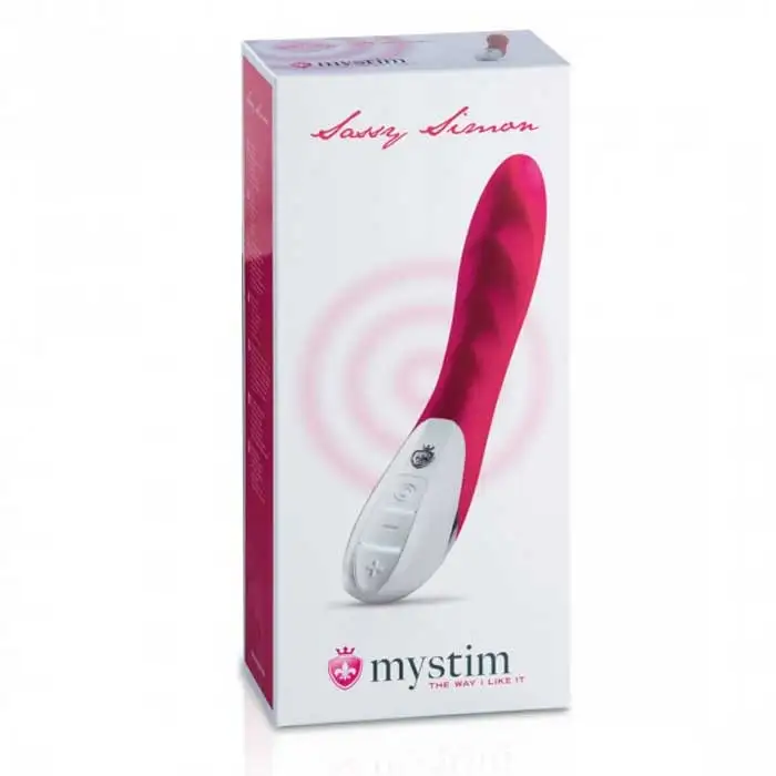 Ярко-розовый вибратор Mystim Sassy Simon- 27 см