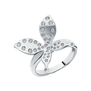 

Silver ring with cubic zirconia sunlight sample 925