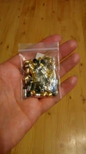 100-200 unids/bolsa 20 25 30 40 50 60 70 mm alfileres de cabeza de oro de cobre/rodio Headpins para resultados de la joyería de DIY suministros