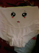 Bragas de maternidad para mujer, ropa interior para embarazadas con dibujos animados, calzoncillos lindos