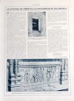 

Cutout Magazine Sphere 1916. The Legend of Love at the University of Salamanca - Antonio García Boiza