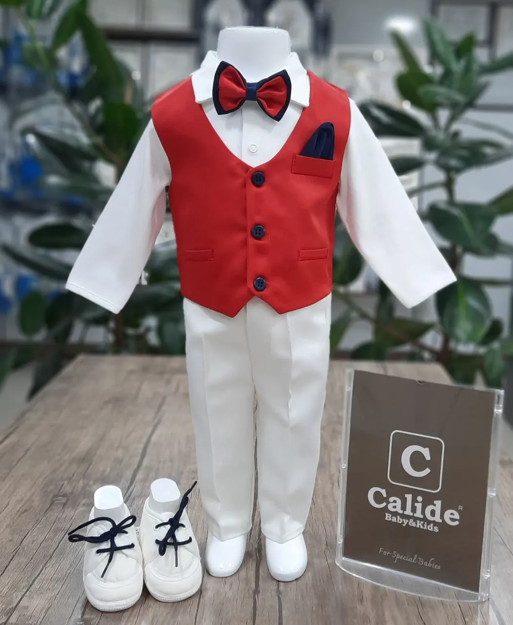 

Baby Boys Clothing Newborn Wedding Marriage Costum Suit Tuxedo Baptism Set Shirt Vest Bow Tie Shoes 7 Piece 3 - 6 Months 62 cm