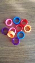 10 piezas tijeras de pelo anillo de dedo de silicona corte de pelo tijera anillo salón peluquería accesorios