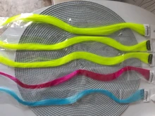 Lupu-extensiones de cabello sintético para mujer, extensiones largas y rectas de color arcoíris, resistentes al calor