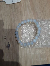 JD de la moda de las mujeres suave blanco Opal piedra lunar, pulsera de cordón elástico colorido piedra de ojos de gato ampliable cuerda joyería