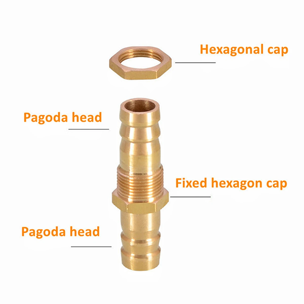 Hose Pipe Fitting Pipe Fitting Tee Adapter Water Pipe Fitting Straight Elbow T Y X Shape 2 3 4 Way For 4mm 6mm 8mm 10mm 12mm 14mm 16mm Copper Water Tube