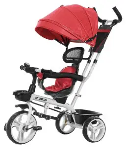 

Bicycle трёхколёсный "new start" 360 °, 10*8 Eva, Red our toy 641226