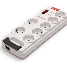 7 Socket Extension Cable with Switch Salicru AELREG0051 680AB-06 RJ11 2300W