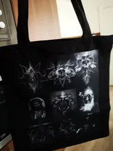 Bolsa de mano personalizada, texto impreso, diseño original, cremallera blanca, moda unisex, bolsa de viaje de lona