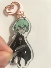 Vograce abalorios holográficos acrílico transparente impreso holograma llavero, haga su propio llavero acrílico con anime