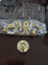 10 Uds acrílico Perillas de cristal tirador del cajón del armario perilla de manija de puerta en forma de diamante de la perilla de gabinete accesorio de muebles para el hogar sin tornillos