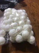 Huieson-pelotas de tenis de mesa 30 50 100, Material inglés, 3 estrellas, 40 + Pelotas de Ping Pong de plástico ABS, para entrenamiento de tenis de mesa