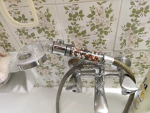 ZhangJi-Cabezal de ducha de SPA de 3 funciones, interruptor de parada, boquilla de pulverización de ahorro de agua para baño, filtro de aniones ABS, cabezal de ducha de alta presión