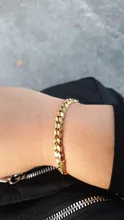 Pulsera de acero inoxidable para hombres y mujeres, pulseras de cadena de eslabones cubanos, Color dorado y plateado, joyería de moda al por mayor KBB10