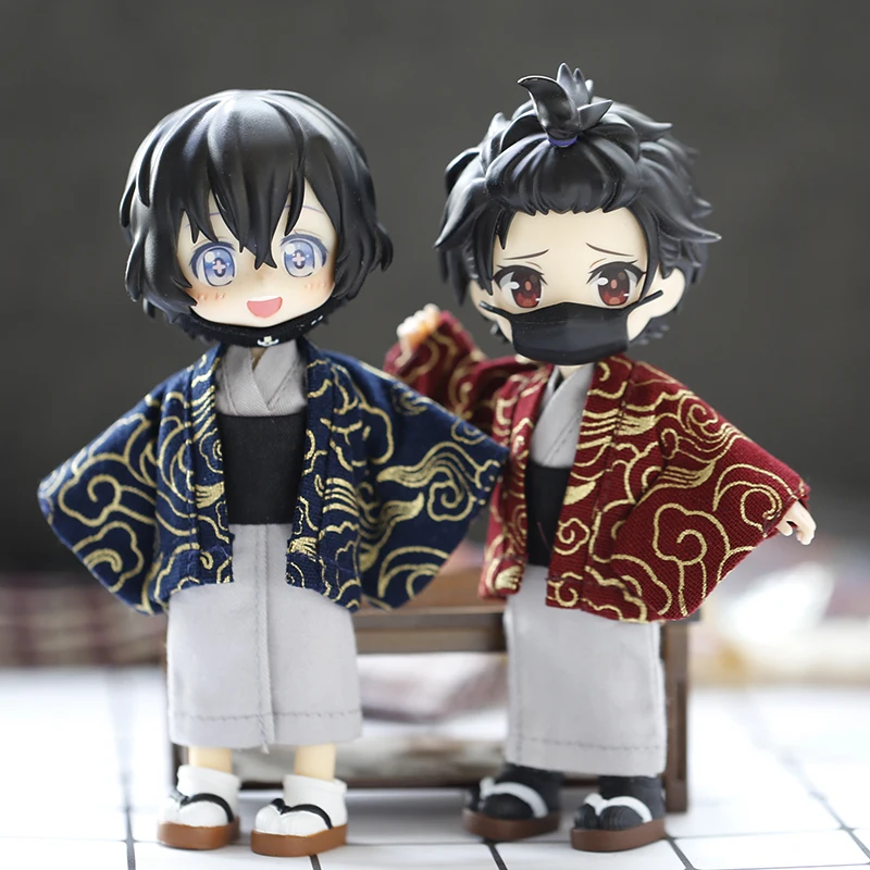 

Japanese kimono clothes Doll Clothing set for ob11,obitsu 11,molly, gsc,1/12 BJD Doll Accessories Clothing