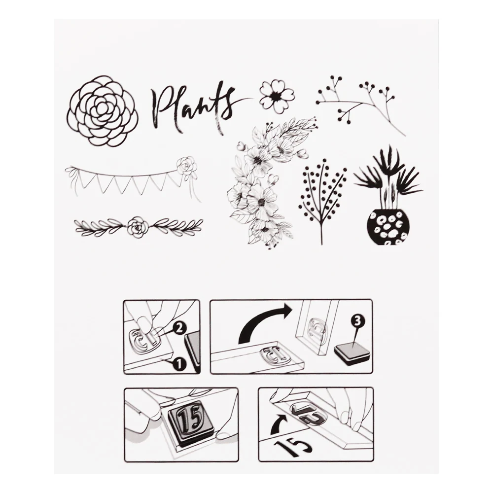 Creative Path Clear Stamps Seal Transparent Silicone Garden Reusable DIY Crafts Scrapbooking Cardmaking Journaling Decorations