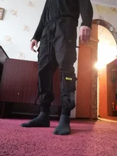 Pantalones Cargo de harén con bolsillos laterales para hombre, pantalón negro de Hip-Hop, informal, a la moda, ropa de calle, 2020 cintas