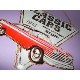 

CLASSIC CARS veneer poster Vintage decoration plate for room wall, lounge, bar, garage