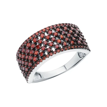 

Silver ring with cubic zirconia sunlight sample 925