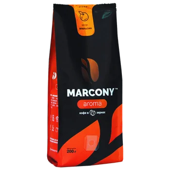 

Coffee beans marcony aroma flavored orange 200g.