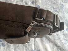 Bolso de mano vintage de cuero para hombre, bandolera cuadrada, informal, de color sólido, resistente al agua, 2021