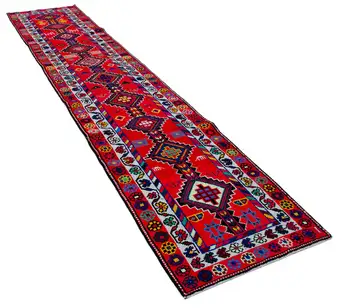 

83x385 Cm Multicolor Handmade Boho Runner Rugs-3x13 Ft
