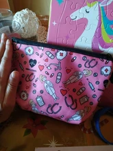 Storage-Handbags Makeup-Bag Printing Travel Nurse-Ecg Portable Women Casual Hot-Sale