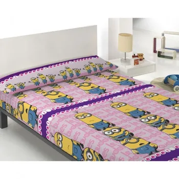 

Sheet Set Official MINIONS THE BUDDIIES pink BED 90X190 cm (100% Cotton)